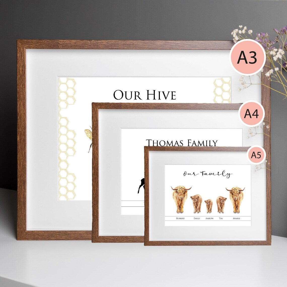 Personalised Deer Print